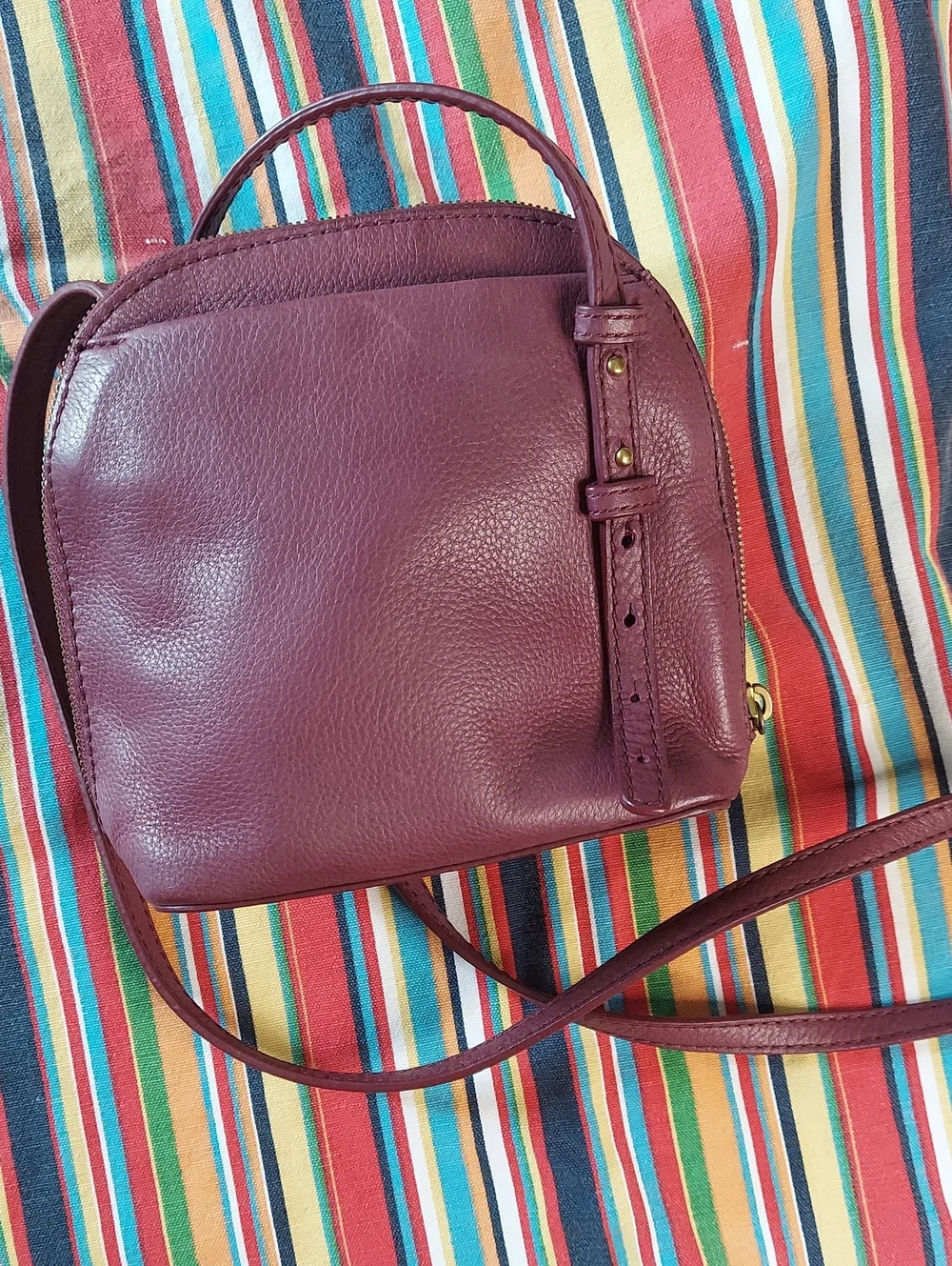 Gorgeous HOBO Leather Crossbody - Purple